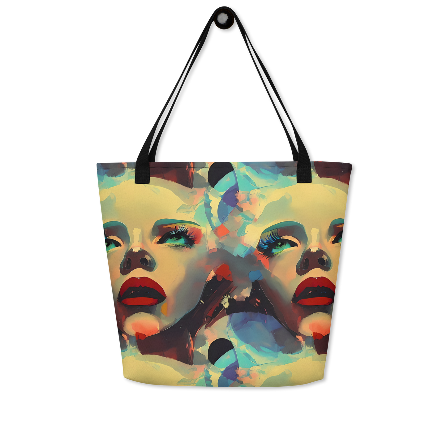 Large Tote Bag w/ Pocket - Astral Reflections