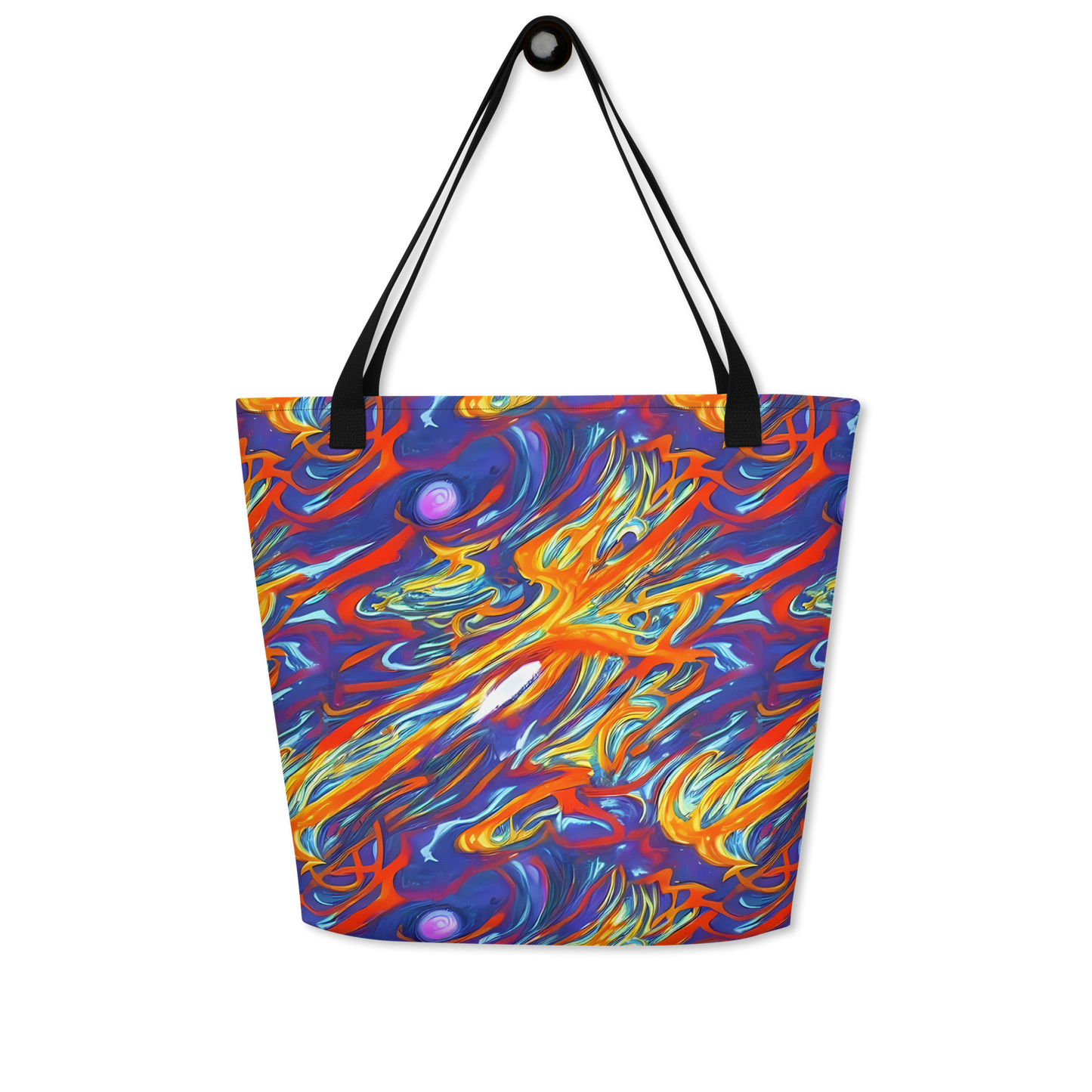 Large Tote Bag w/ Pocket - Galactic Ember