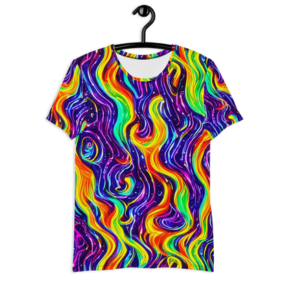 Men's Athletic T-Shirt - Galactic Flames