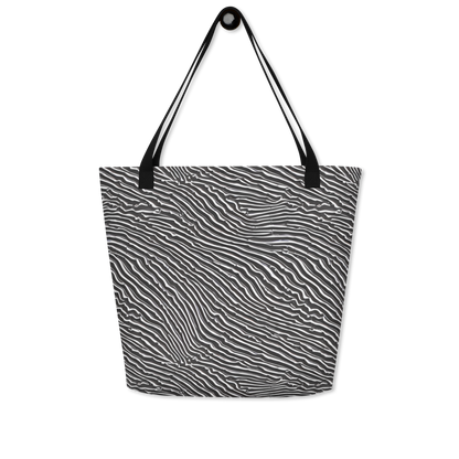 Large Tote Bag w/ Pocket - Hypnotic Waves