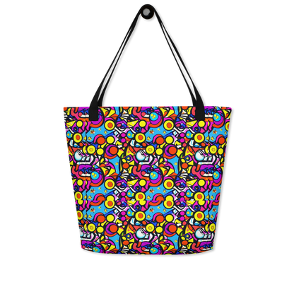 Large Tote Bag w/ Pocket - Stellar Circus