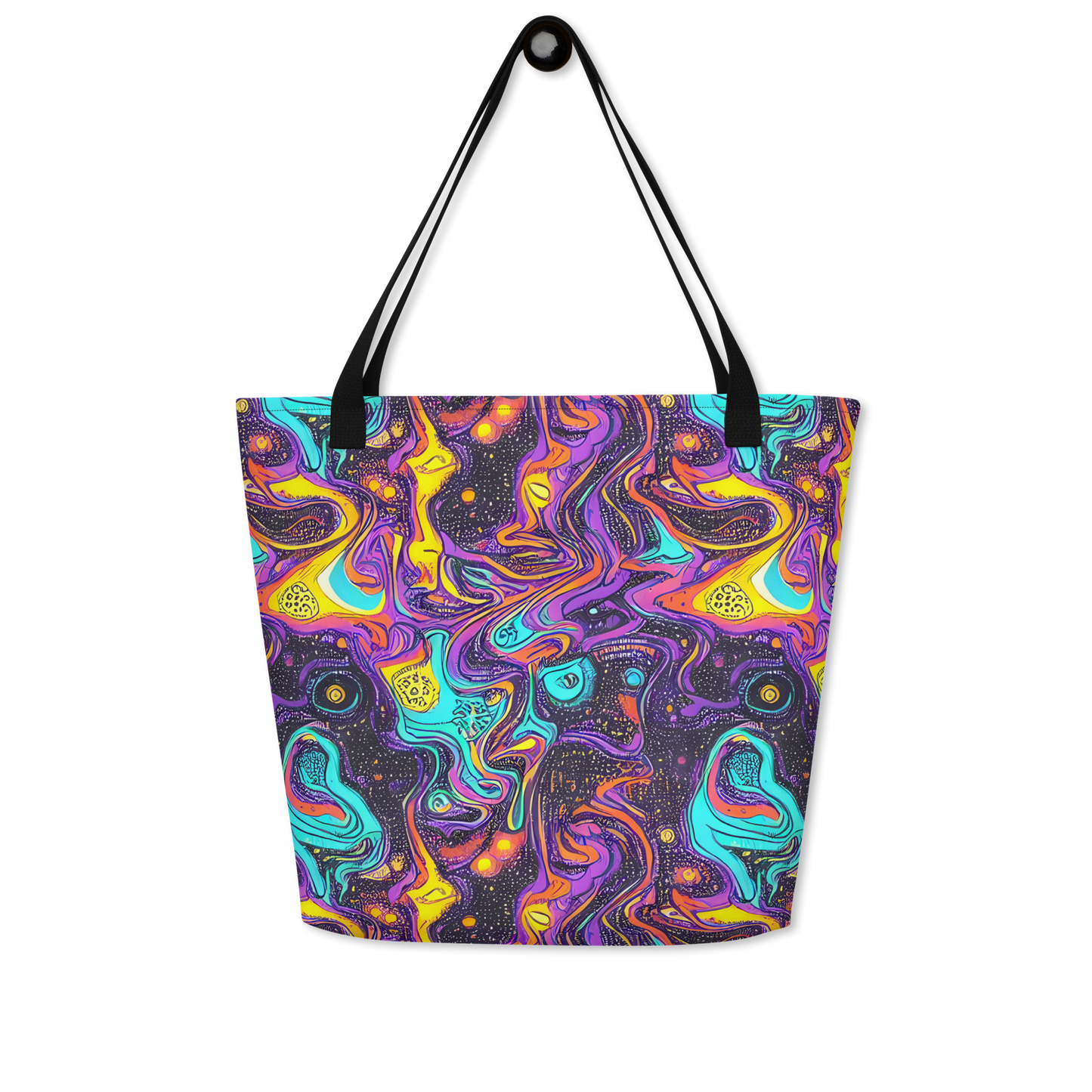 Large Tote Bag w/ Pocket - Hutty Nebula