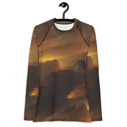 Women's Rash Guard - Sunset Shores