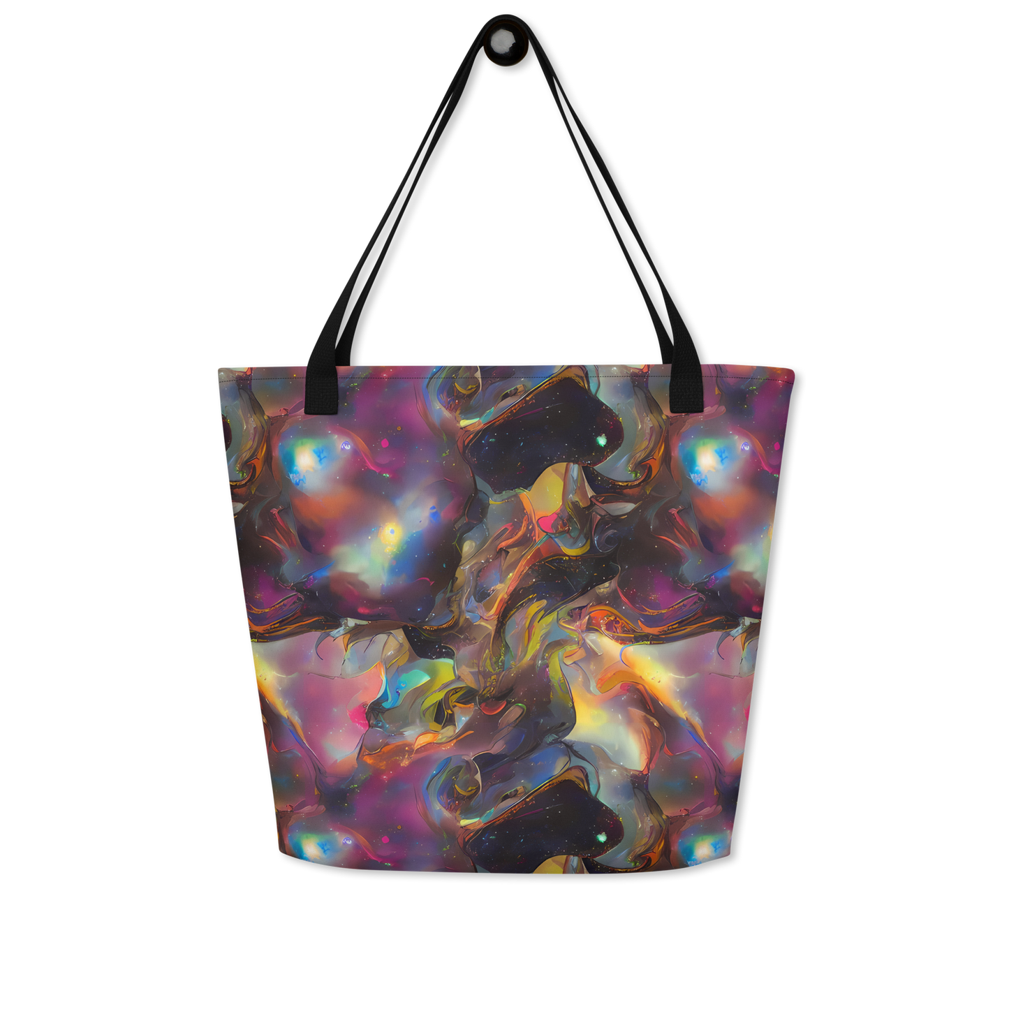 Large Tote Bag w/ Pocket - Cosmic Fusion