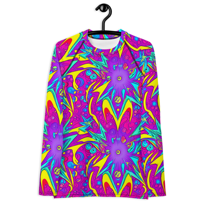 Women's Rash Guard - Nebula Radiance