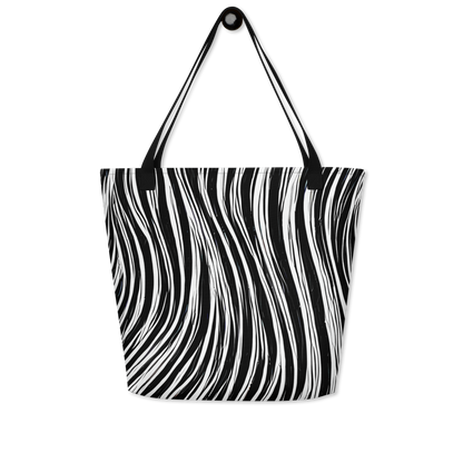 Large Tote Bag w/ Pocket - Weston Waves
