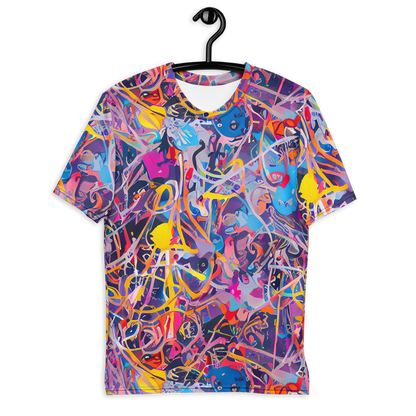 Men's Crew Neck T-Shirt - Vibrant Fusion