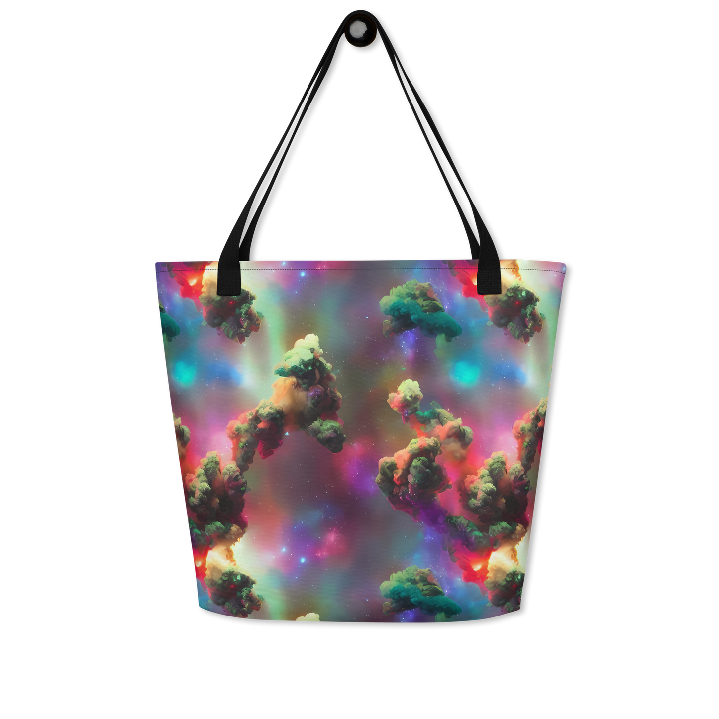 Large Tote Bag w/ Pocket - Nebula Dreams