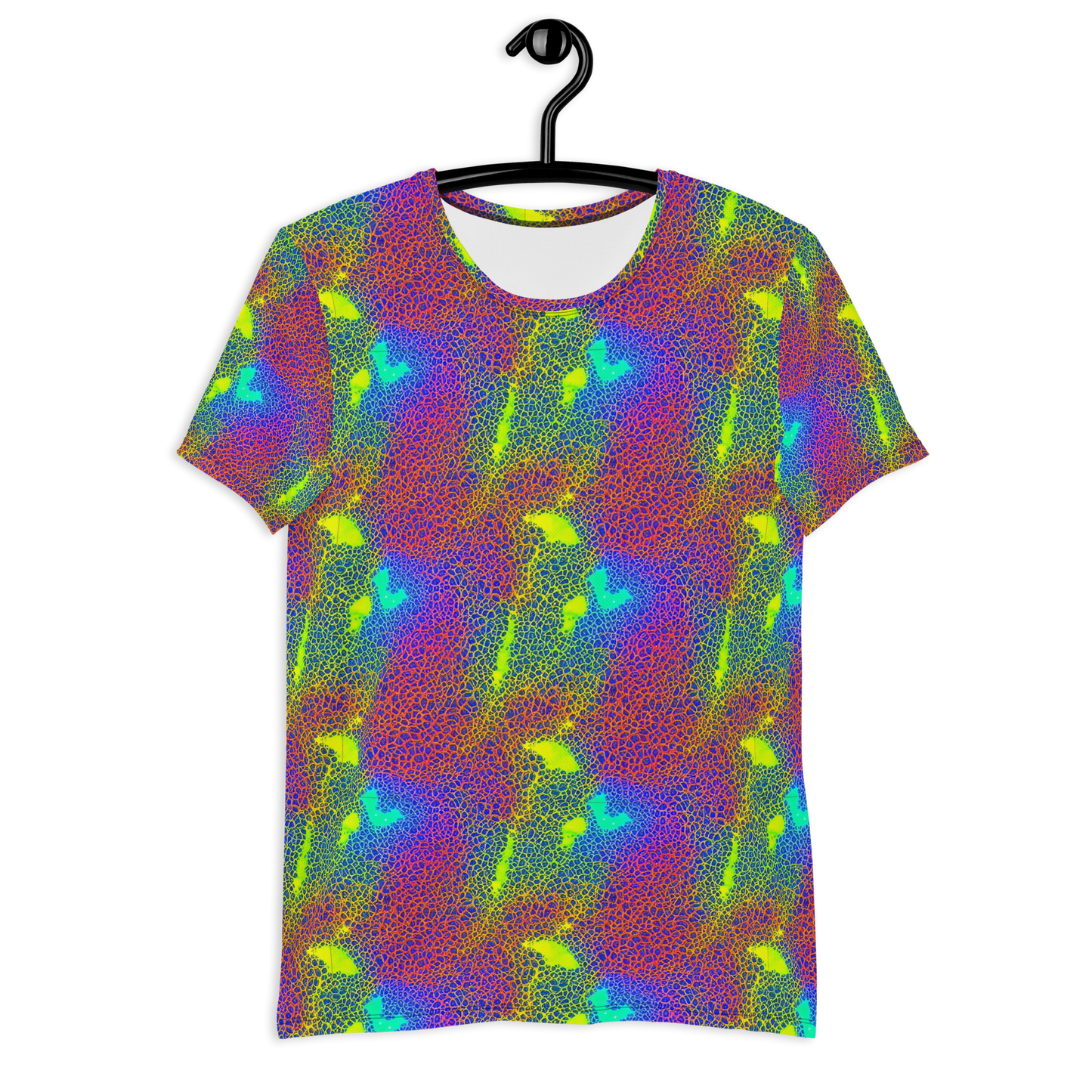 Men's Athletic T-Shirt - Prismatic Web