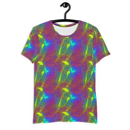 Men's Athletic T-Shirt - Prismatic Web