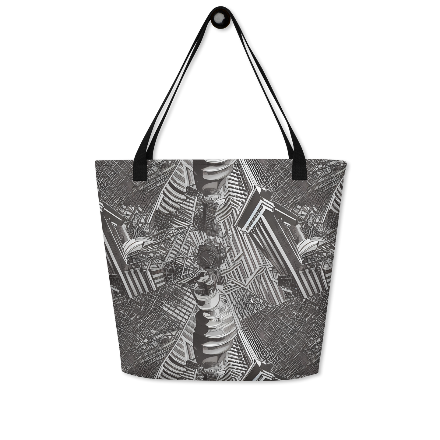 Large Tote Bag w/ Pocket - Piranesi's Web