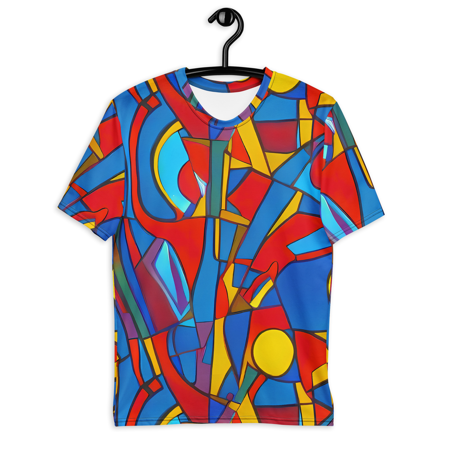 Men's Crew Neck T-Shirt - Mondrian Maze