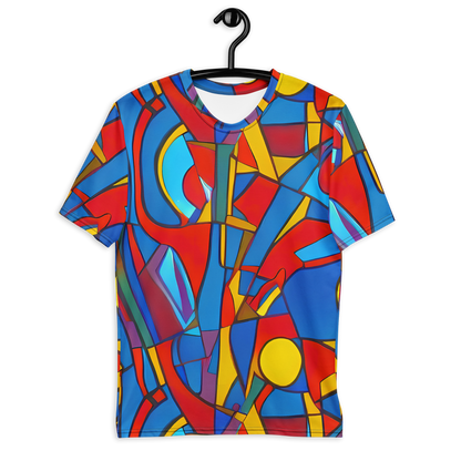 Men's Crew Neck T-Shirt - Mondrian Maze