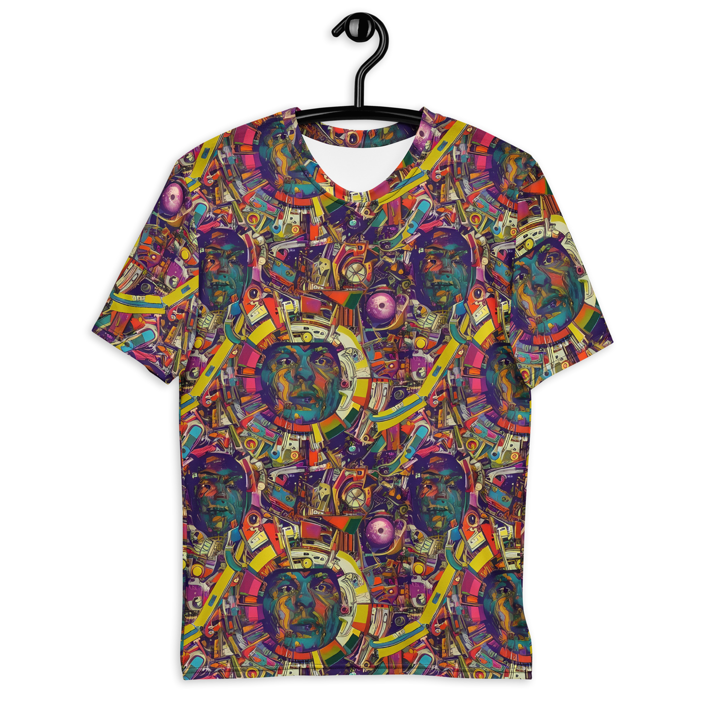 Men's Crew Neck T-Shirt - Cosmic Collage