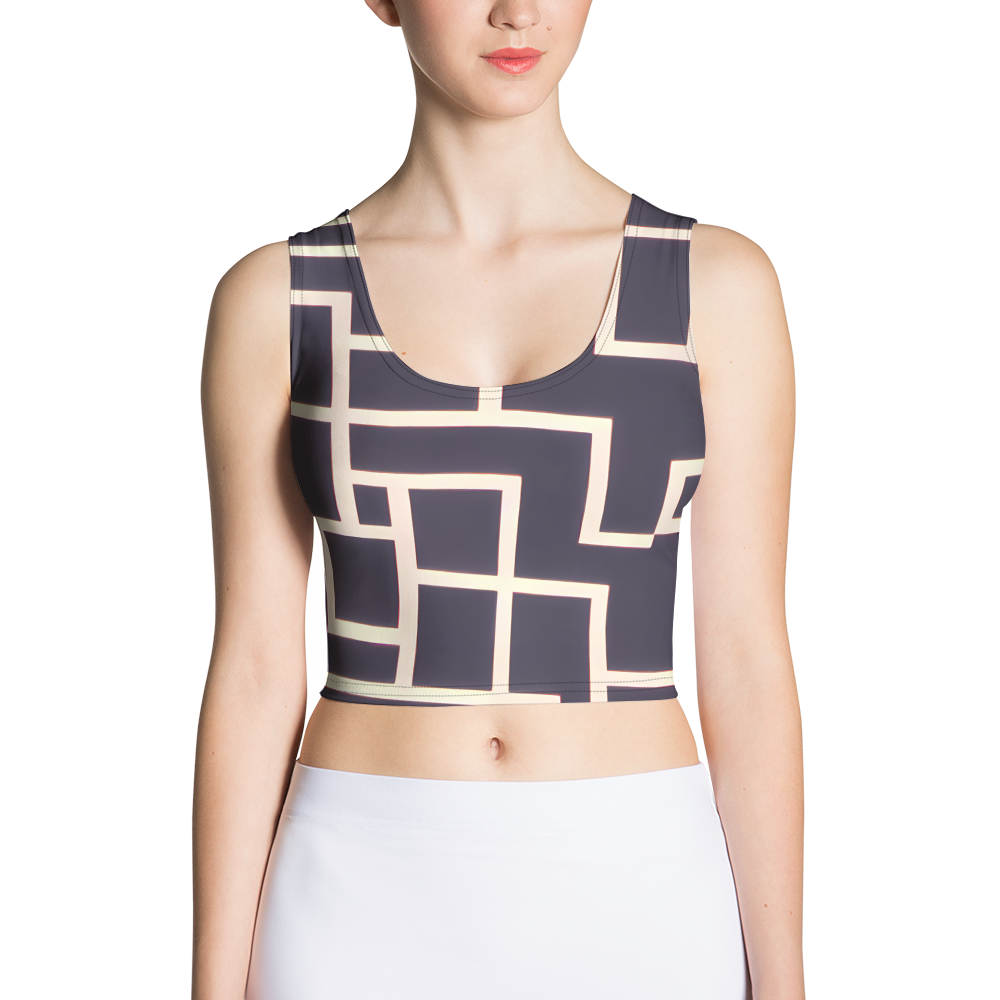 Crop Top - Gilded Gridlock