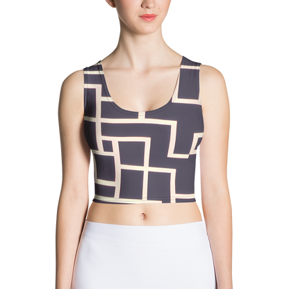 Crop Top - Gilded Gridlock