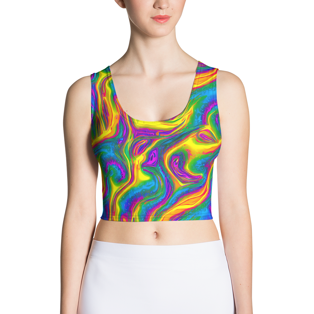 Crop Top - Electric Aurora