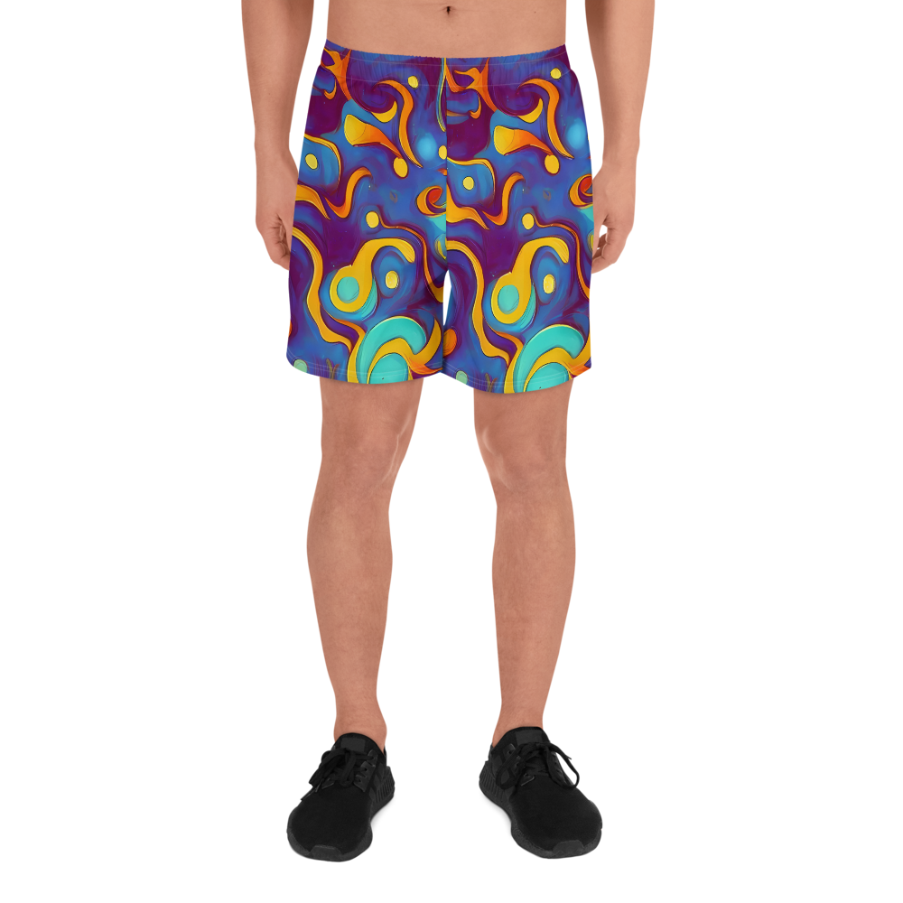 Men's Athletic Shorts - Pelton Swirl