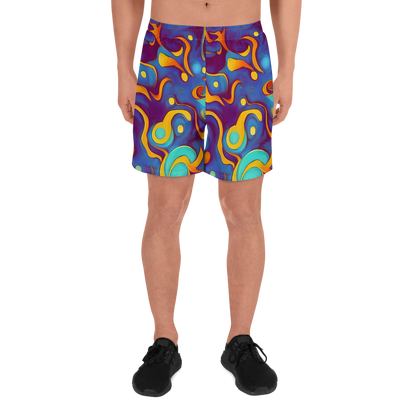 Men's Athletic Shorts - Pelton Swirl