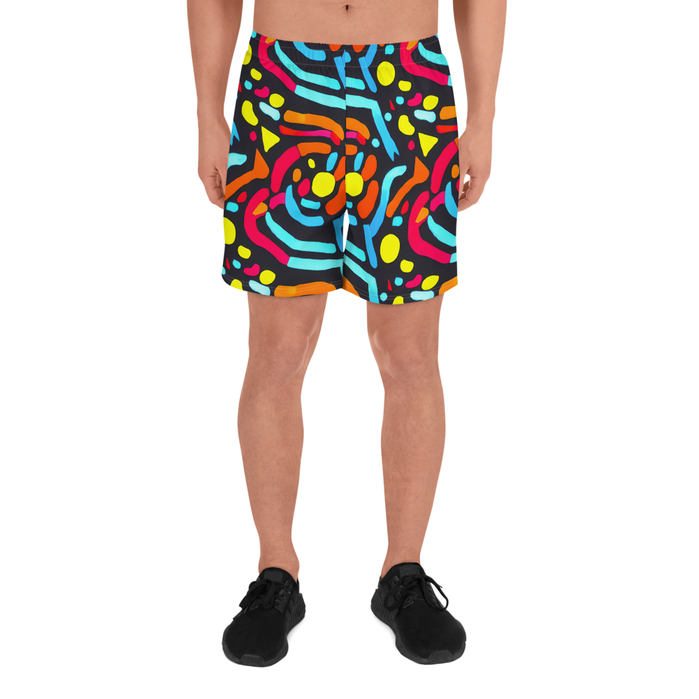 Men's Athletic Shorts - Midnight Stream