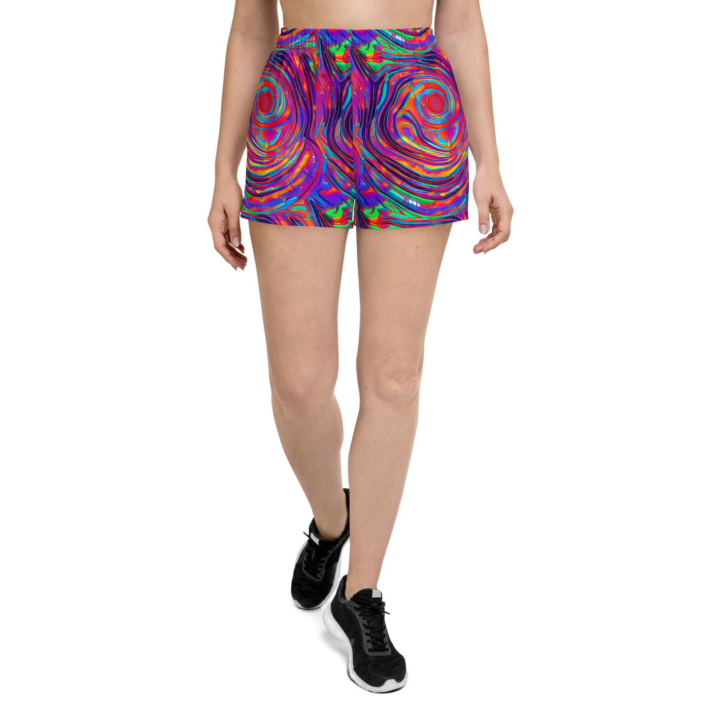 Women’s Athletic Shorts - Quantum Spiral