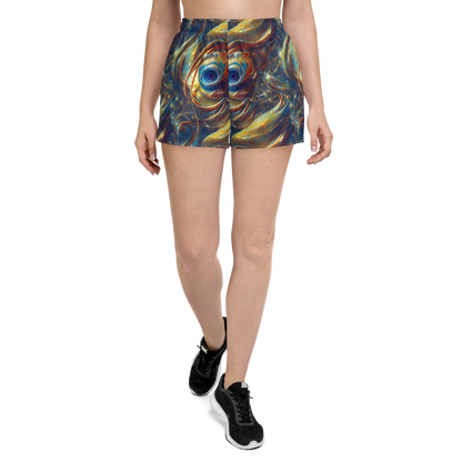 Women’s Athletic Shorts - Celestial Vortex