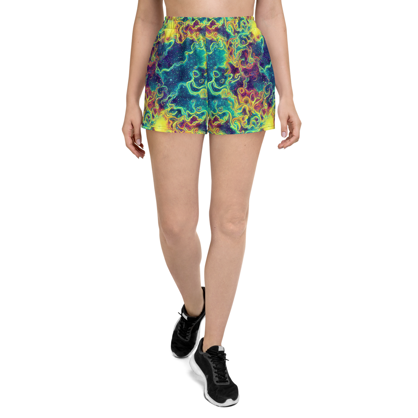 Women’s Athletic Shorts - Echoed Pulses
