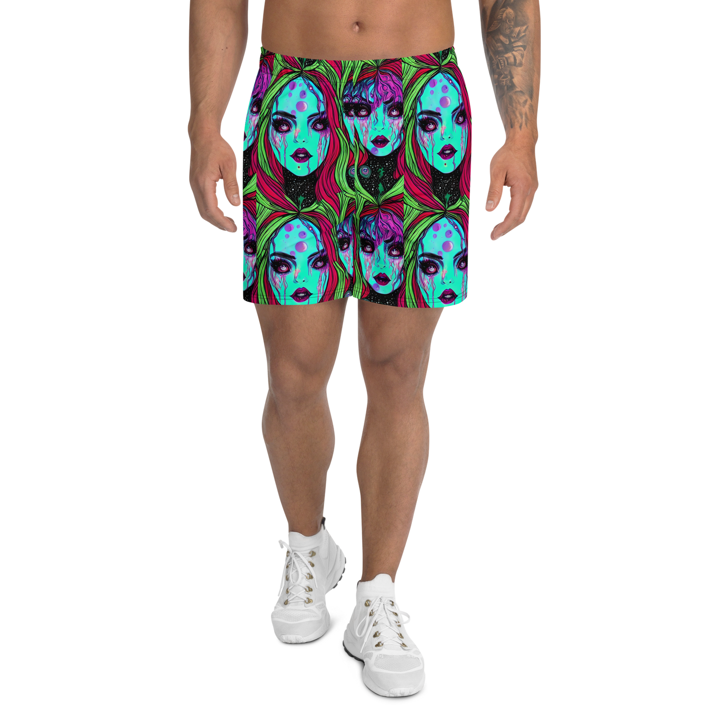 Men's Athletic Shorts - Luminous Nightfall