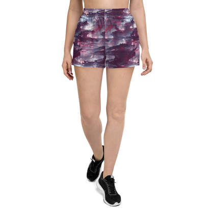 Women’s Athletic Shorts - Twilight Fortresses
