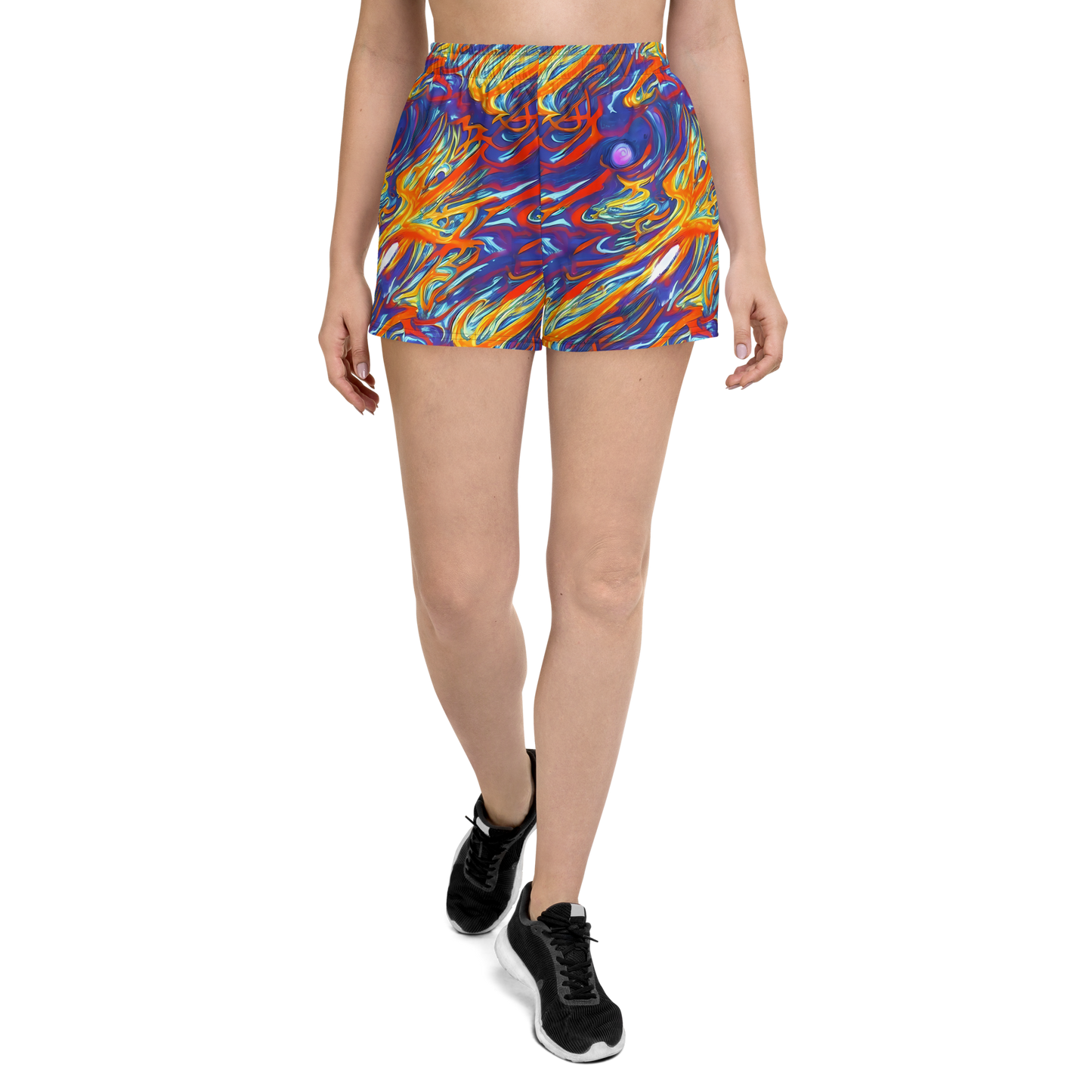 Women’s Athletic Shorts - Galactic Ember