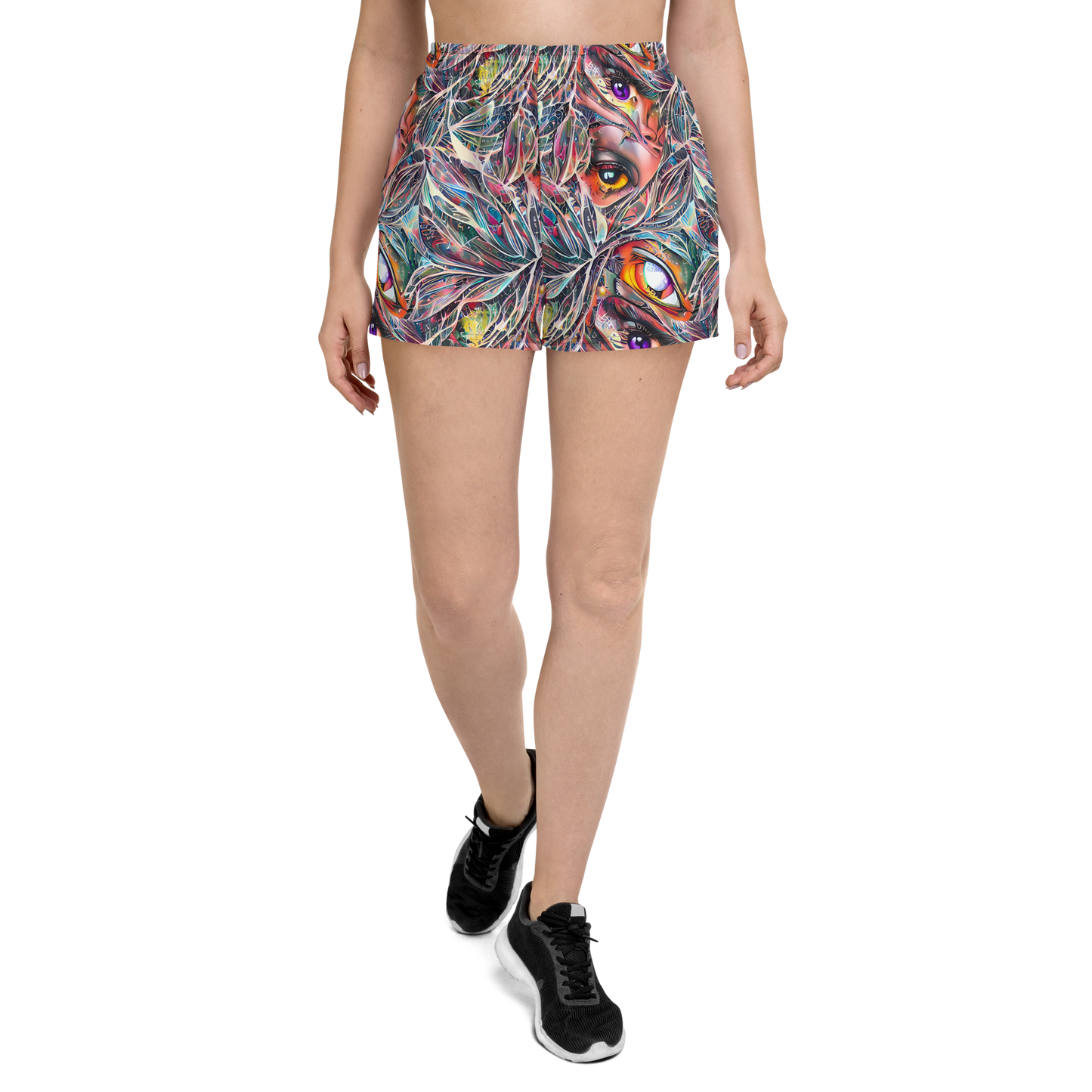 Women’s Athletic Shorts - Prismatic Reverie