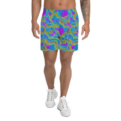 Men's Athletic Shorts - Mystic Waves