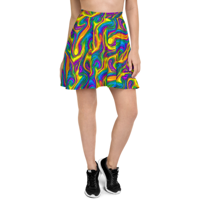 Skater Skirt - Electric Aurora