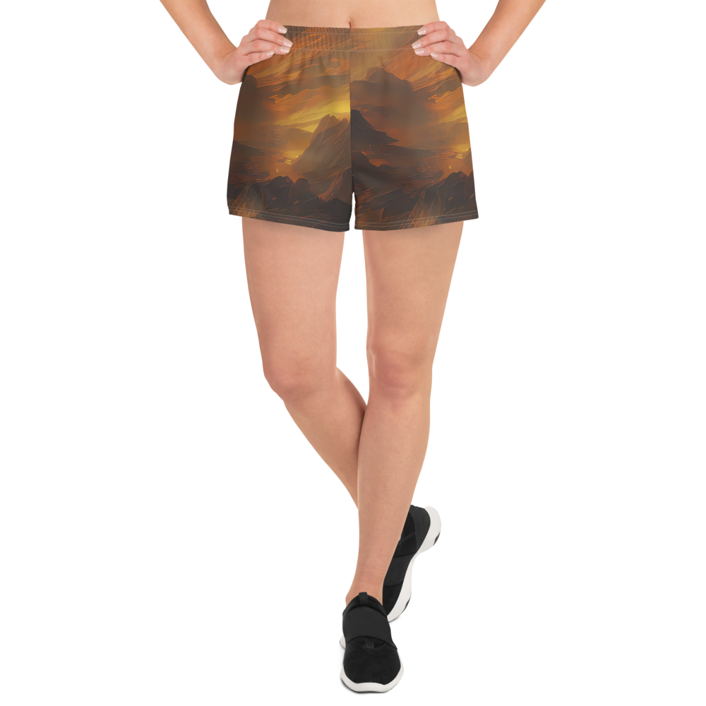 Women’s Athletic Shorts - Sunset Shores