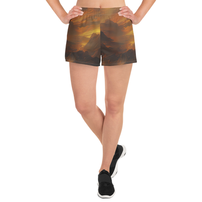 Women’s Athletic Shorts - Sunset Shores
