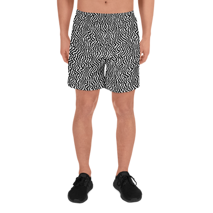 Men's Athletic Shorts - Static Swirl