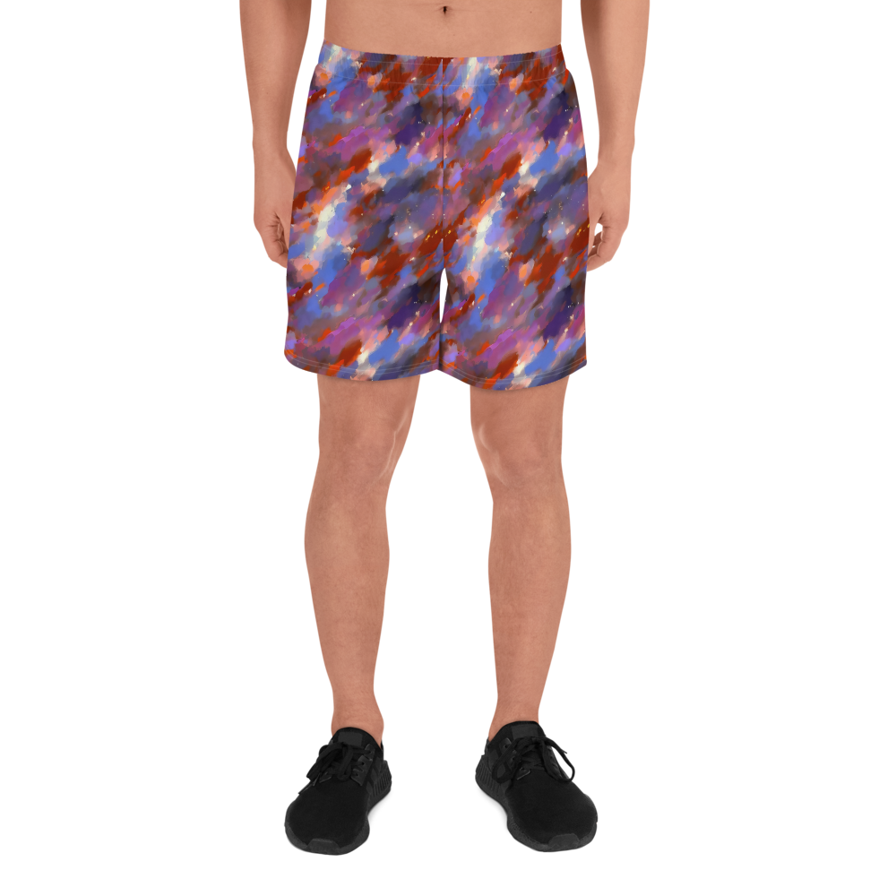 Men's Athletic Shorts - Celestial Brushstroke