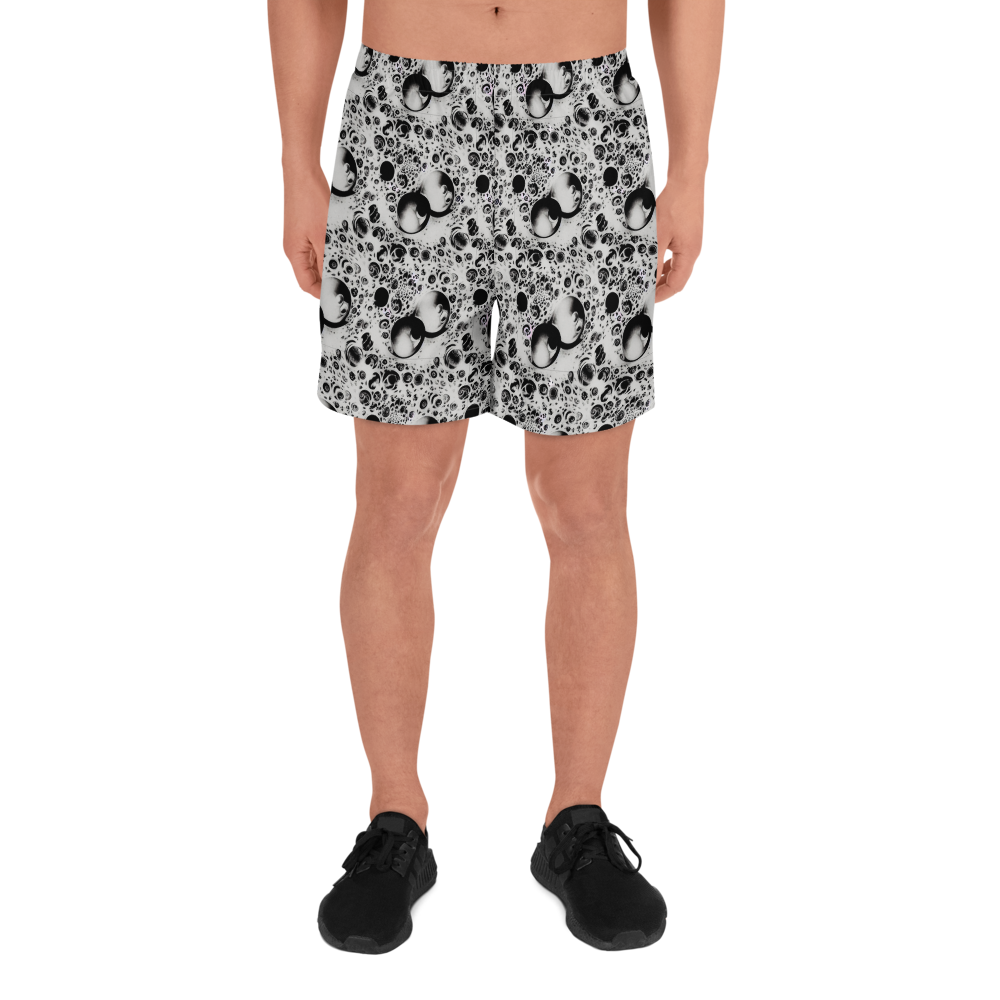 Men's Athletic Shorts - Crater Swirl