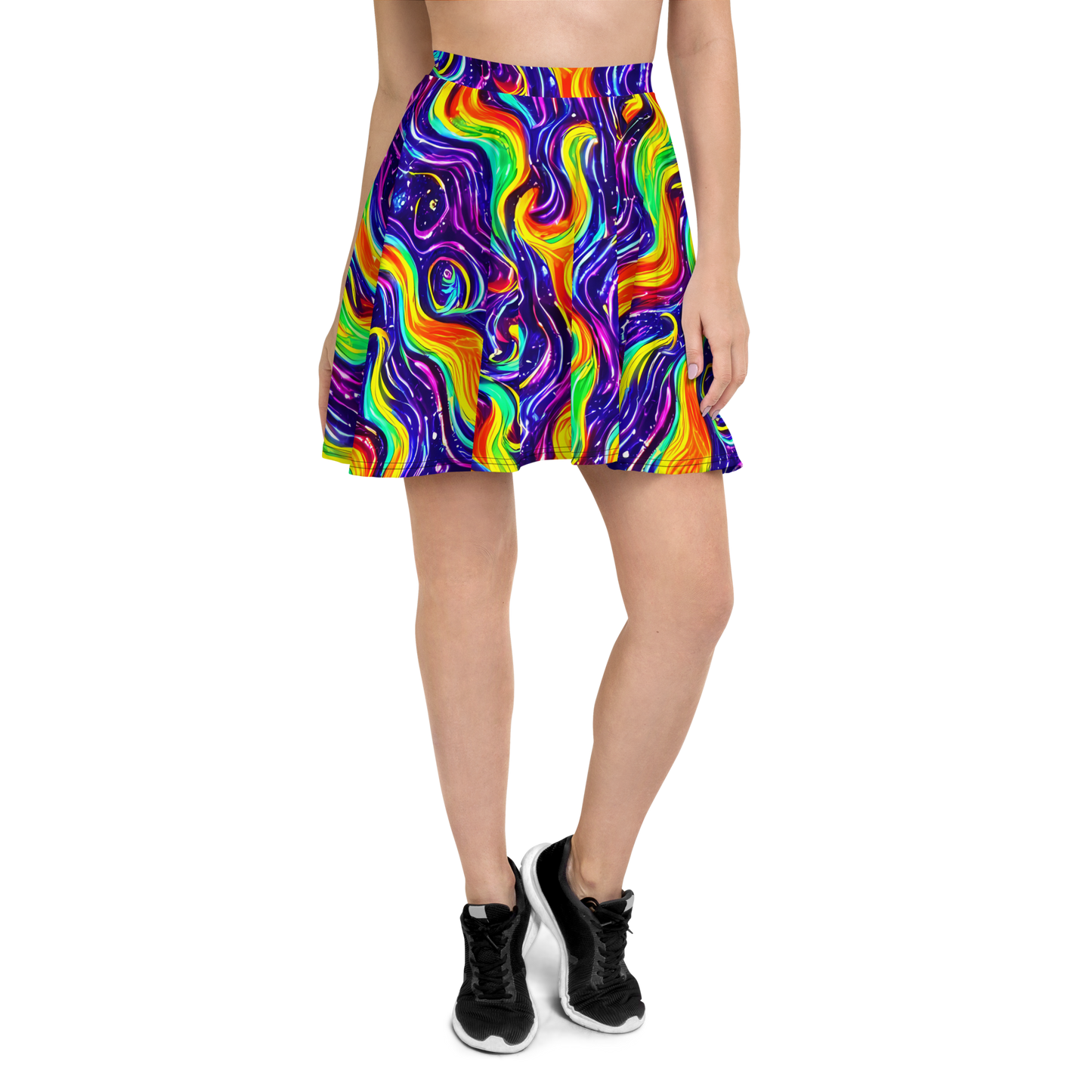 Skater Skirt - Galactic Flames