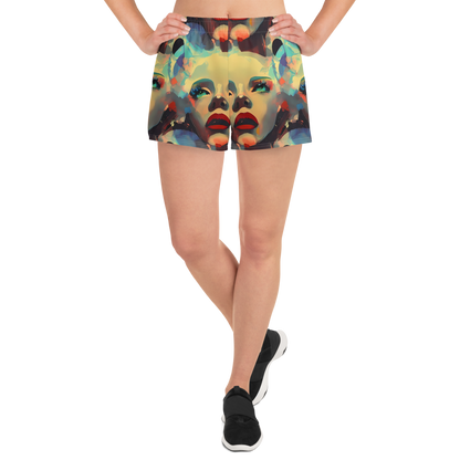 Women’s Athletic Shorts - Astral Reflections
