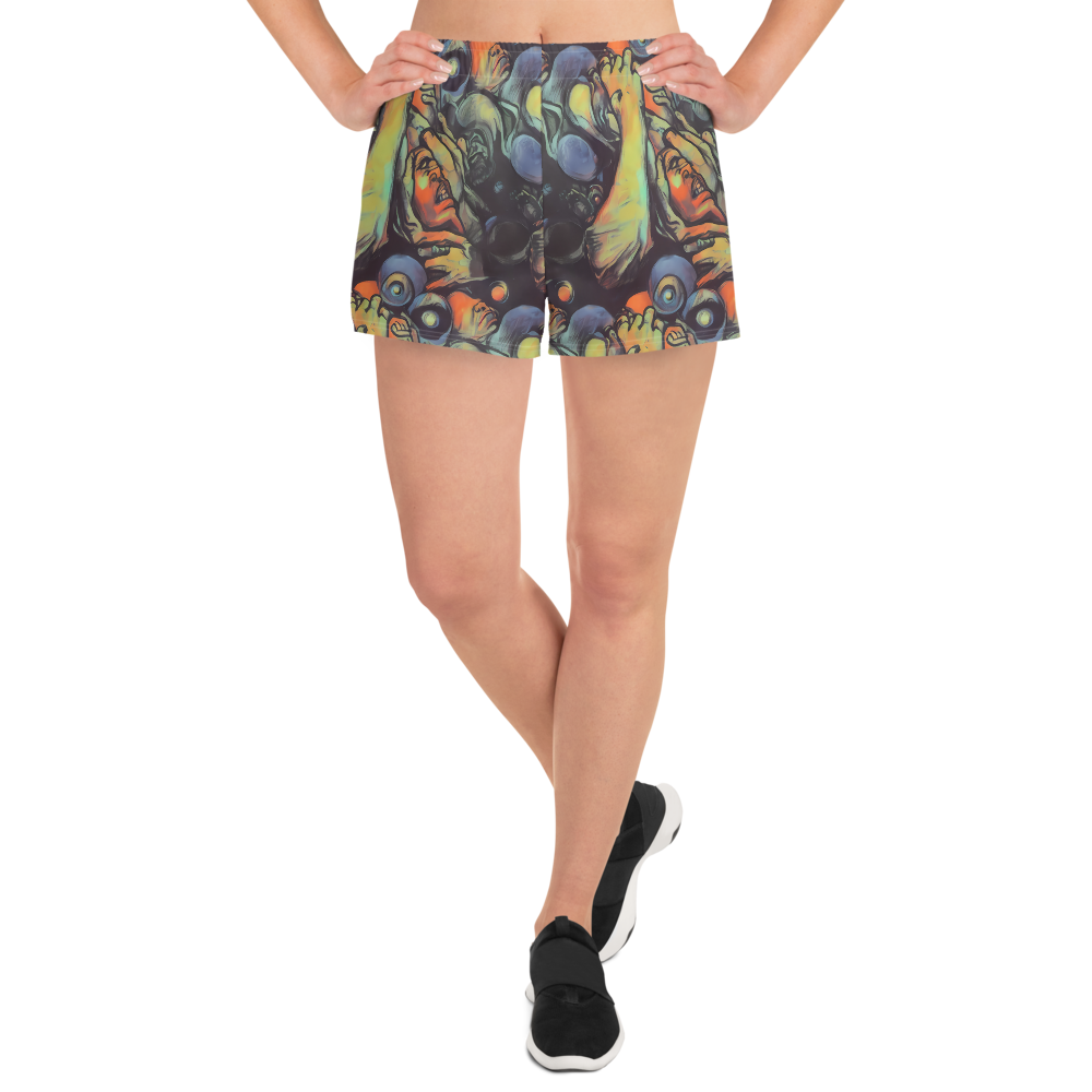 Women’s Athletic Shorts - Cosmic Scream