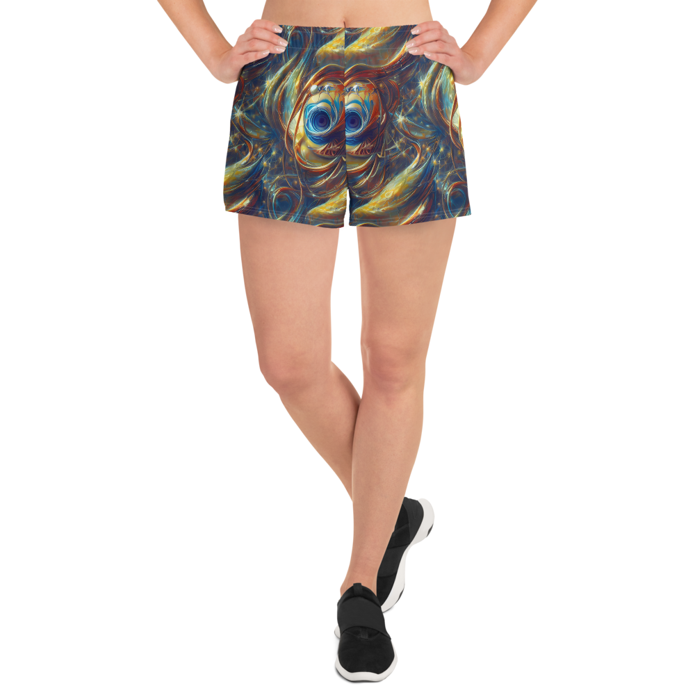 Women’s Athletic Shorts - Celestial Vortex