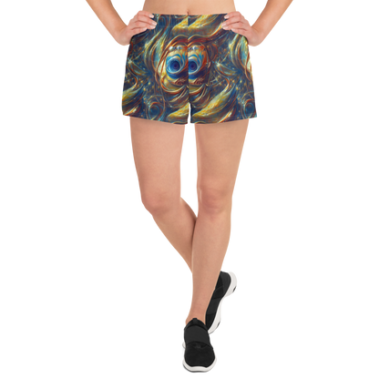 Women’s Athletic Shorts - Celestial Vortex