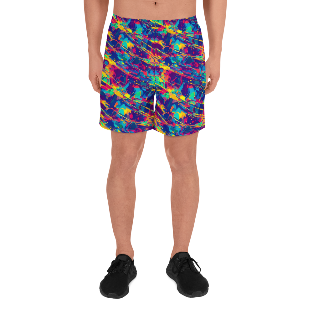 Men's Athletic Shorts - Spectrum Streaks