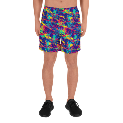 Men's Athletic Shorts - Spectrum Streaks