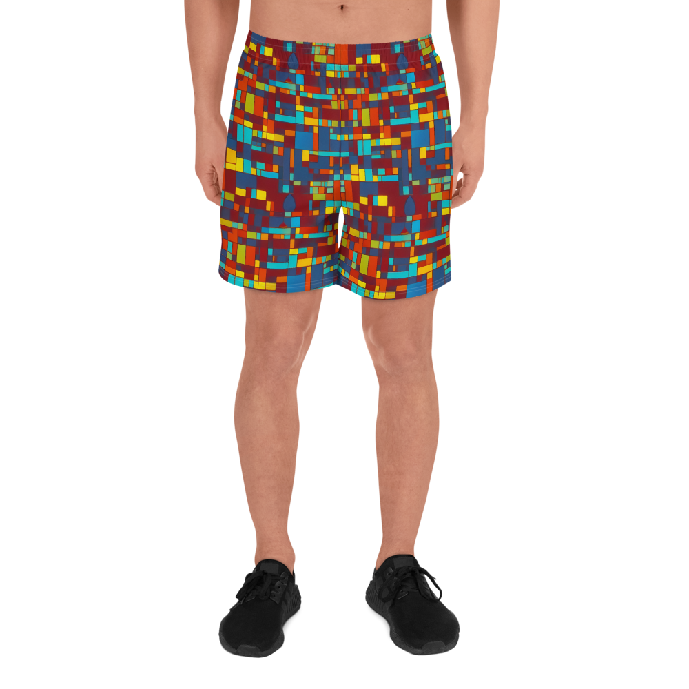 Men's Athletic Shorts - Astral Grid