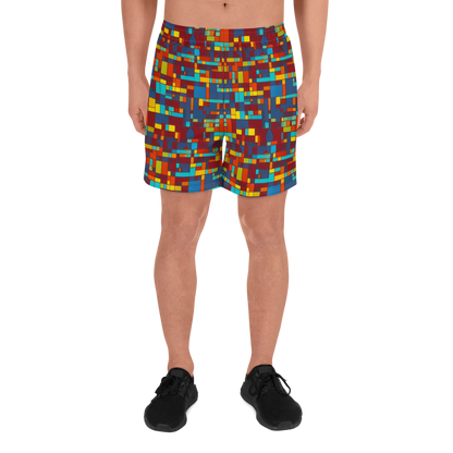 Men's Athletic Shorts - Astral Grid