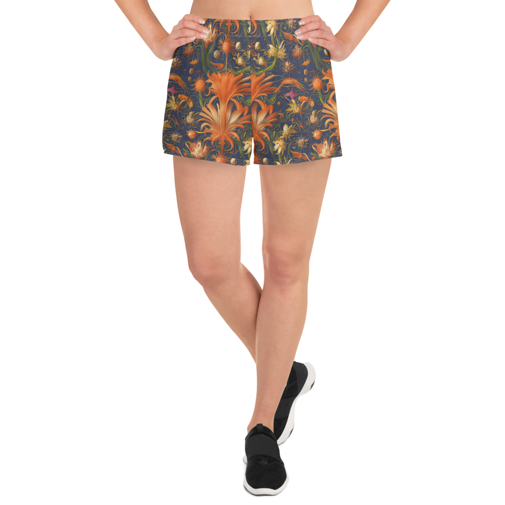 Women’s Athletic Shorts - Stellar Blooms