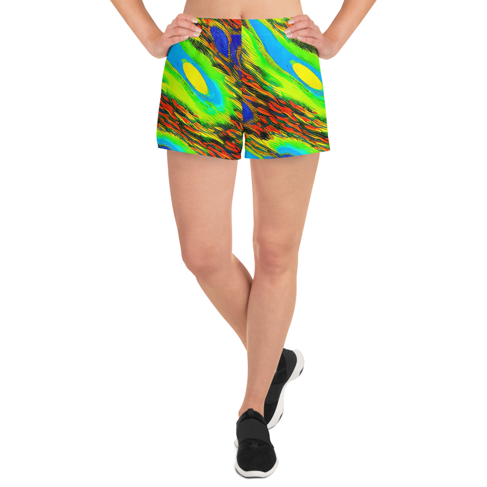 Women’s Athletic Shorts - Hodgkin's Blaze