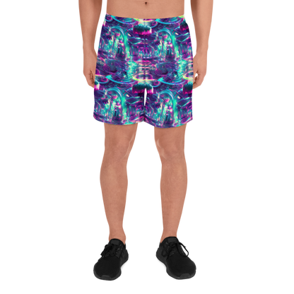 Men's Athletic Shorts - Synthwave Surge